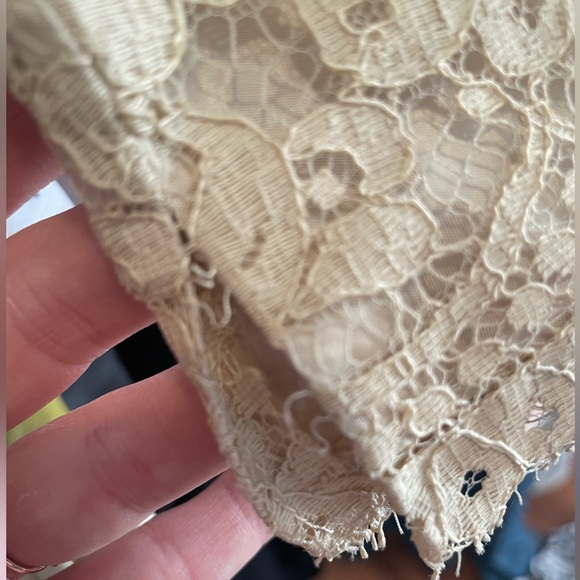 Vintage Harry Keiser cream wedding dress worn velvet chartreuse waist ribbon - Picture 4 of 9